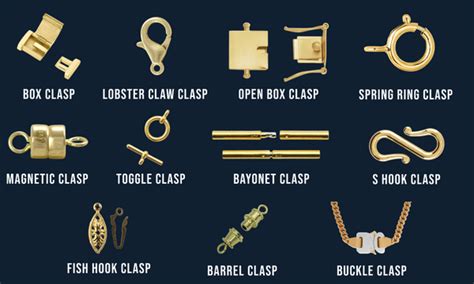 types of clasps for chains